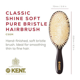 Cushion detail of Kent Classic Shine showing even pressure on hair.