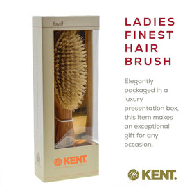 Kent LC4 Detangler Brush after use, clean and ready for next session.