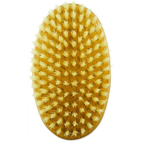 Kent MG3 Finest travel size brush in hand for on the go grooming