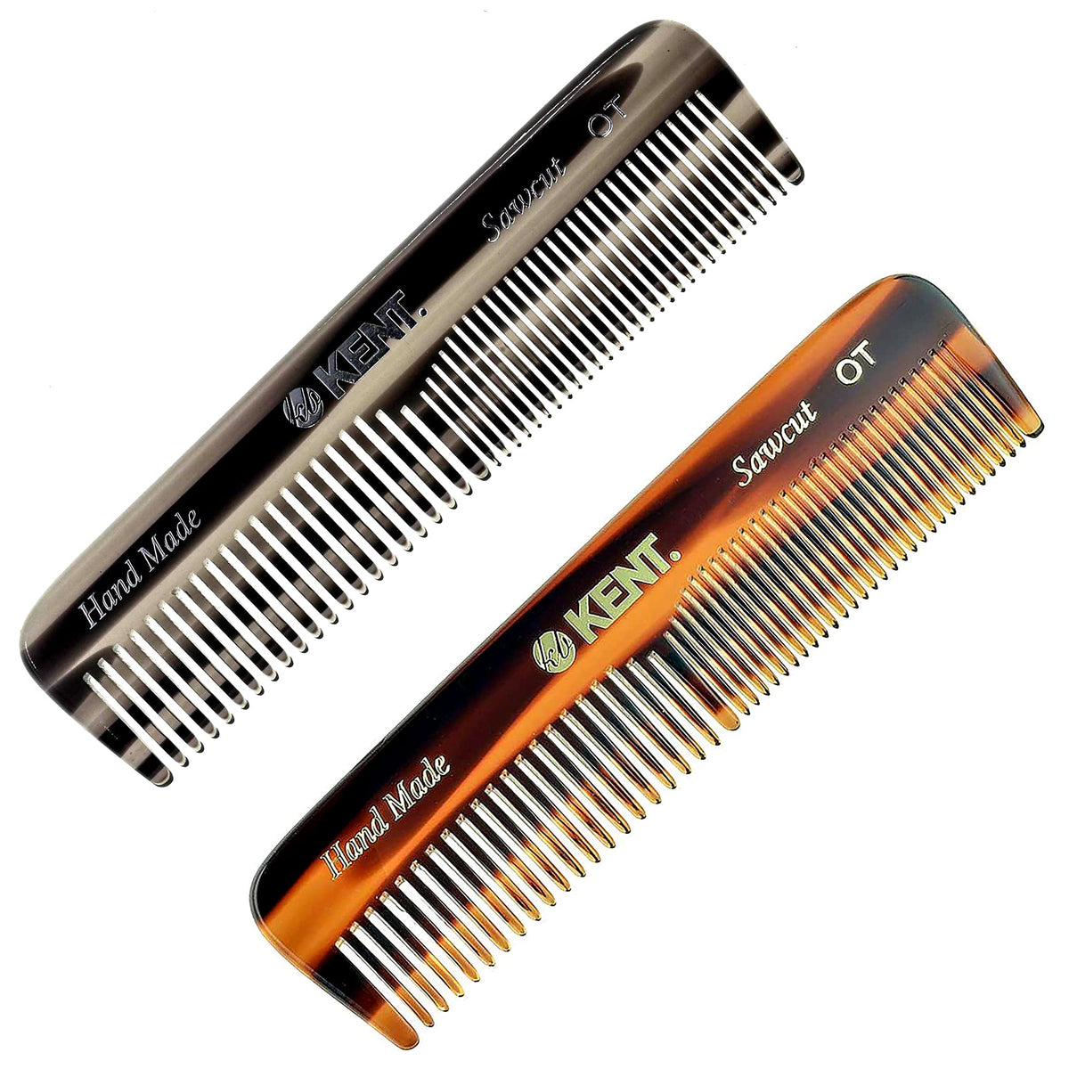 Kent OT Pocket Comb with fine teeth for smooth styling and gentle detangling