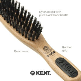 Kent PF10 boar bristle brush showing oil distribution benefits for hair health