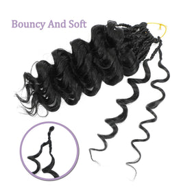KEPBEAY Ocean Wave crochet hair 12in fluffy curves with full movement