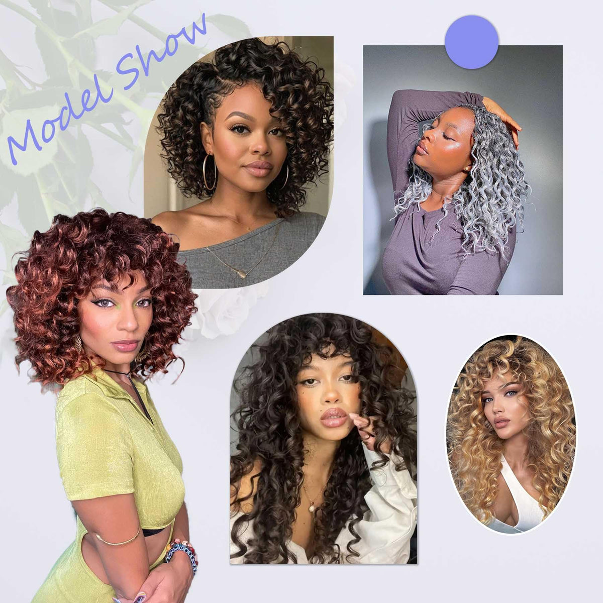 KEPBEAY Ocean Wave crochet hair 12in packaging includes eight pieces