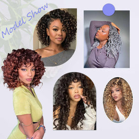 KEPBEAY Ocean Wave crochet hair 12in packaging includes eight pieces