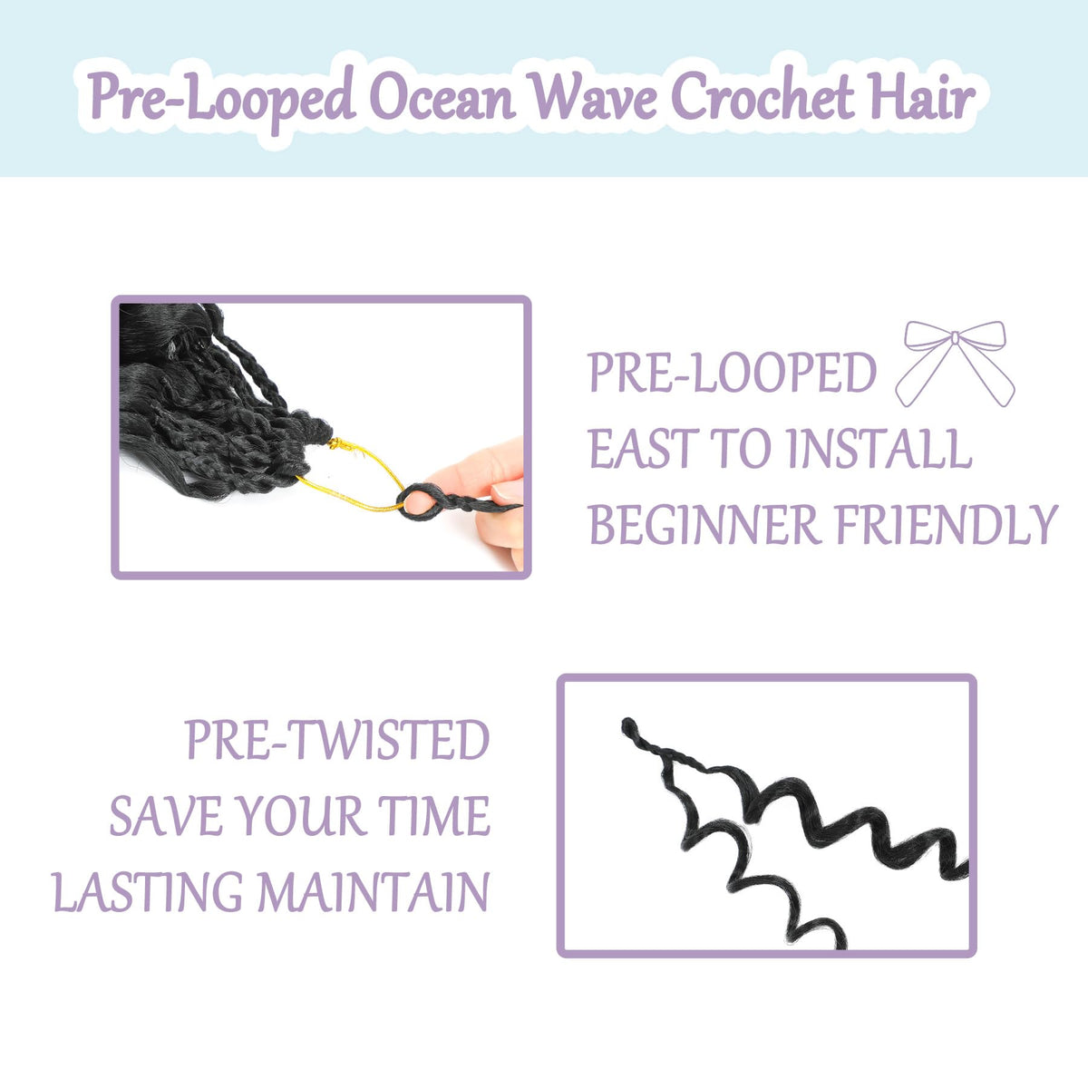 KEPBEAY Ocean Wave crochet hair 12in styling ideas for versatile goddess looks