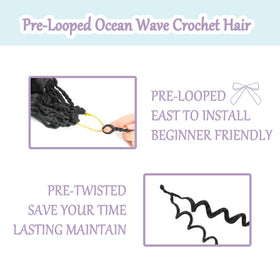 KEPBEAY Ocean Wave crochet hair 12in styling ideas for versatile goddess looks