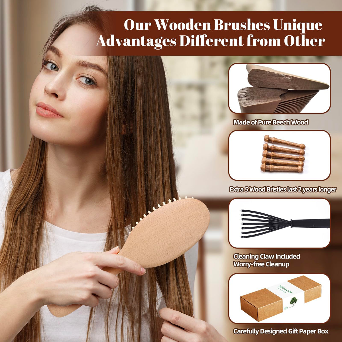 KEPCSIN small fine-tooth comb image for precise styling and on-the-go touch-ups