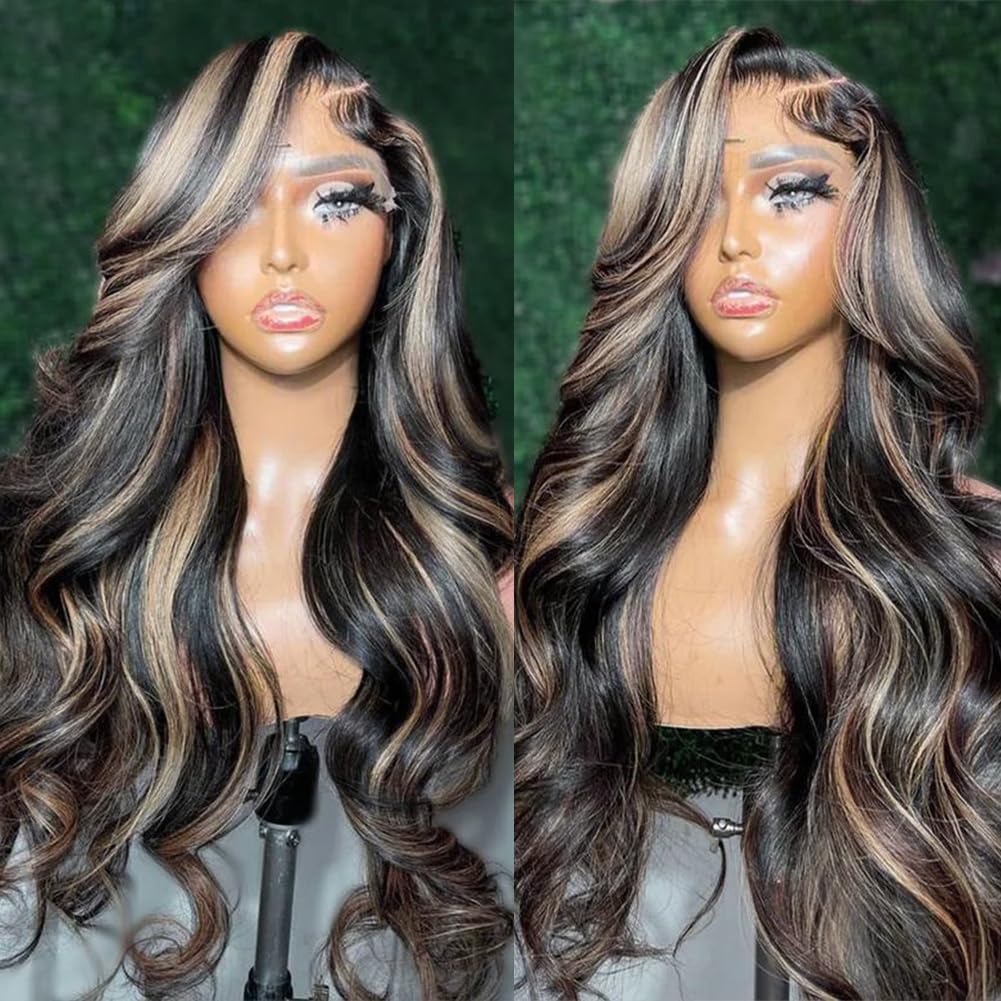 Kephare HD 13x4 lace front wig with Brazilian virgin hair ash ombre 28in