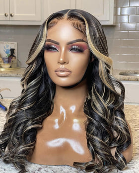 Kephare pre-cut lace front wig ash blonde 28inch easy melt