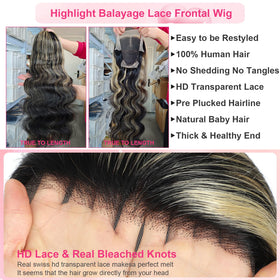 Kephare simulated scalp lace-front wig ash blonde natural look