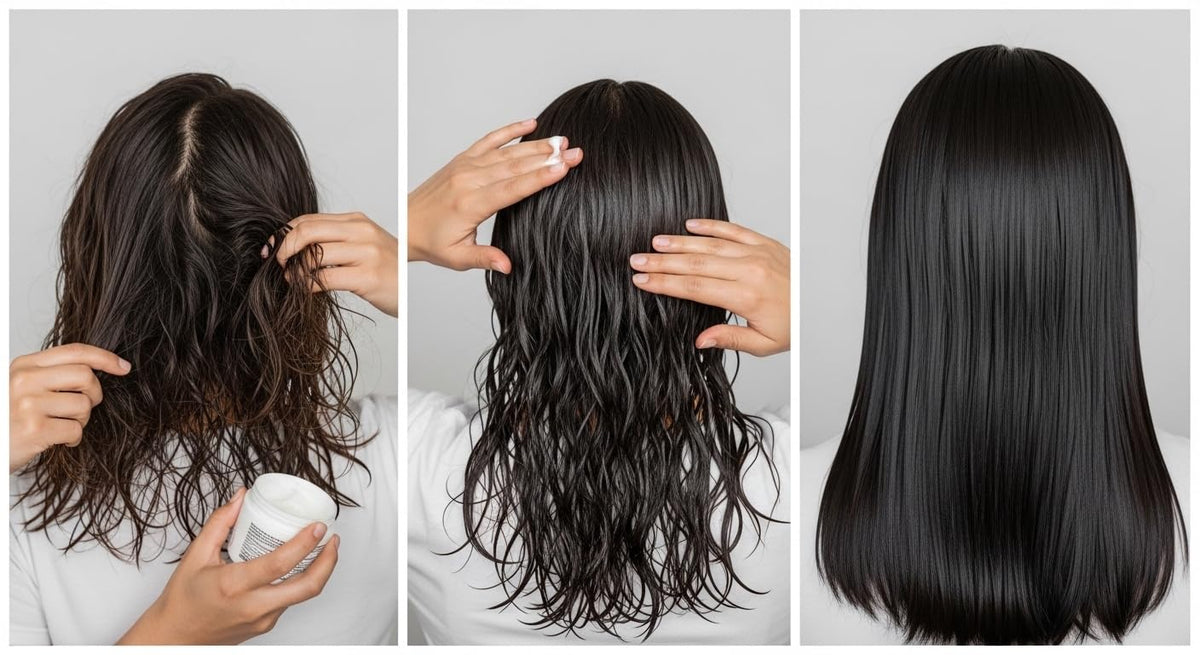 Kera Fruit Hair Surgery flatiron-seal technique locks in nutrients with heat.