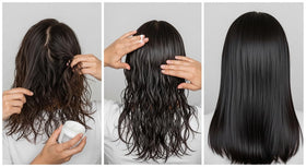 Kera Fruit Hair Surgery flatiron-seal technique locks in nutrients with heat.