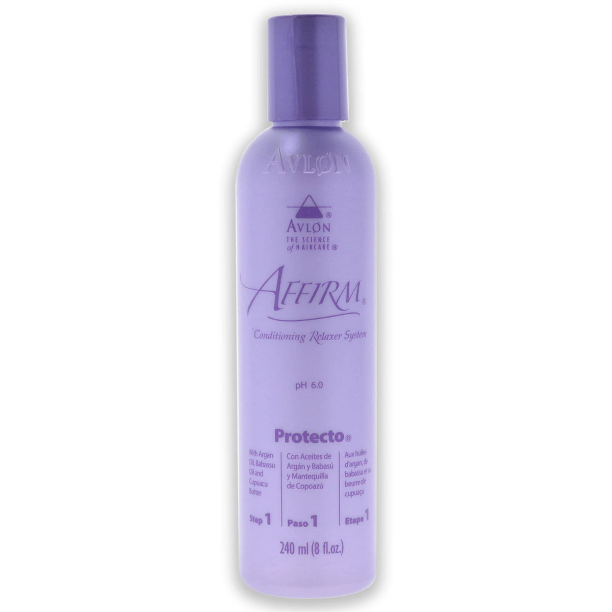 KeraCare Avlon Affirm Protecto bottle front view signaling protective smoothing for hair fibers