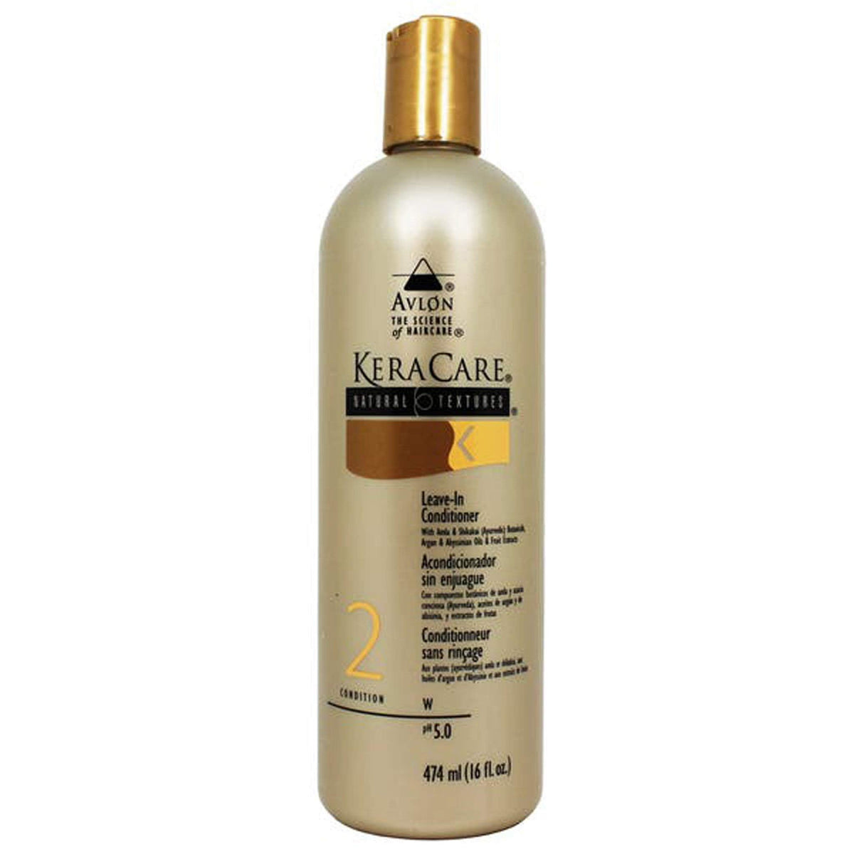 KeraCare Leave-In Conditioner bottle for daily hydration, leaving hair soft and manageable.
