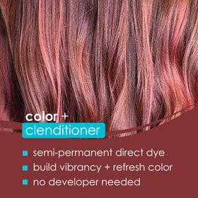 KERACOLOR Color + Clenditioner applied to hair for instant color update.