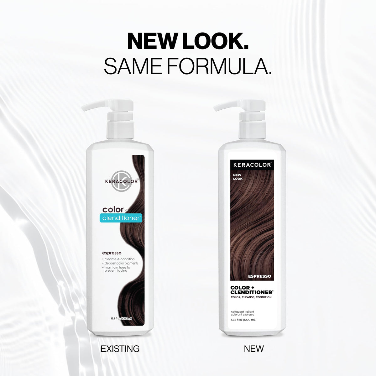 Keracolor Espresso application on dry hair for bolder color.