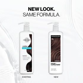 Keracolor Espresso application on dry hair for bolder color.