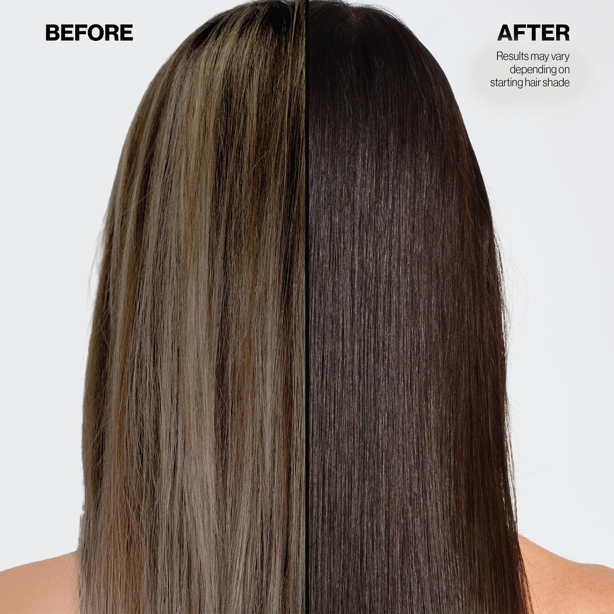Keracolor Espresso glossy hair after use with enhanced shine.