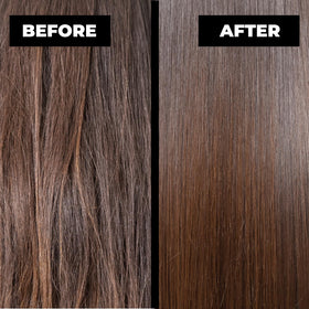 Keracolor High Shine Clear Hair Gloss applied to wet hair for instant gloss.