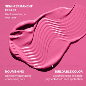 Keracolor Light Pink 3-in-1 formula shown in action.