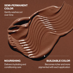 Close-up texture of Keracolor Mocha cream formula in tub