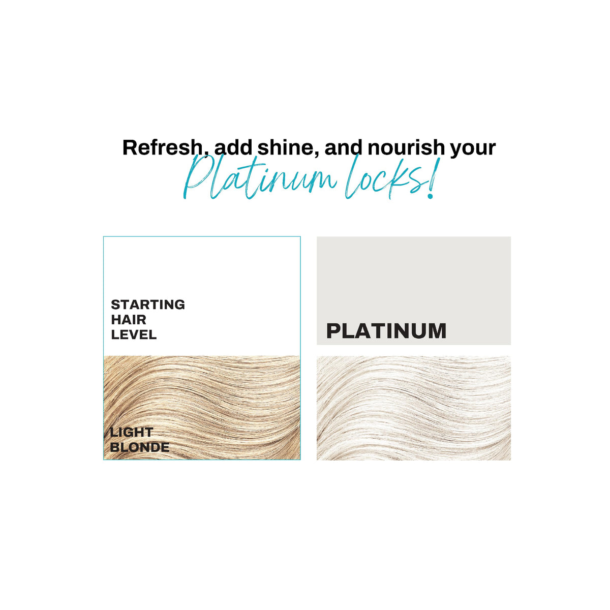 KERACOLOR Platinum finished look reveals glossy, healthy-toned hair.