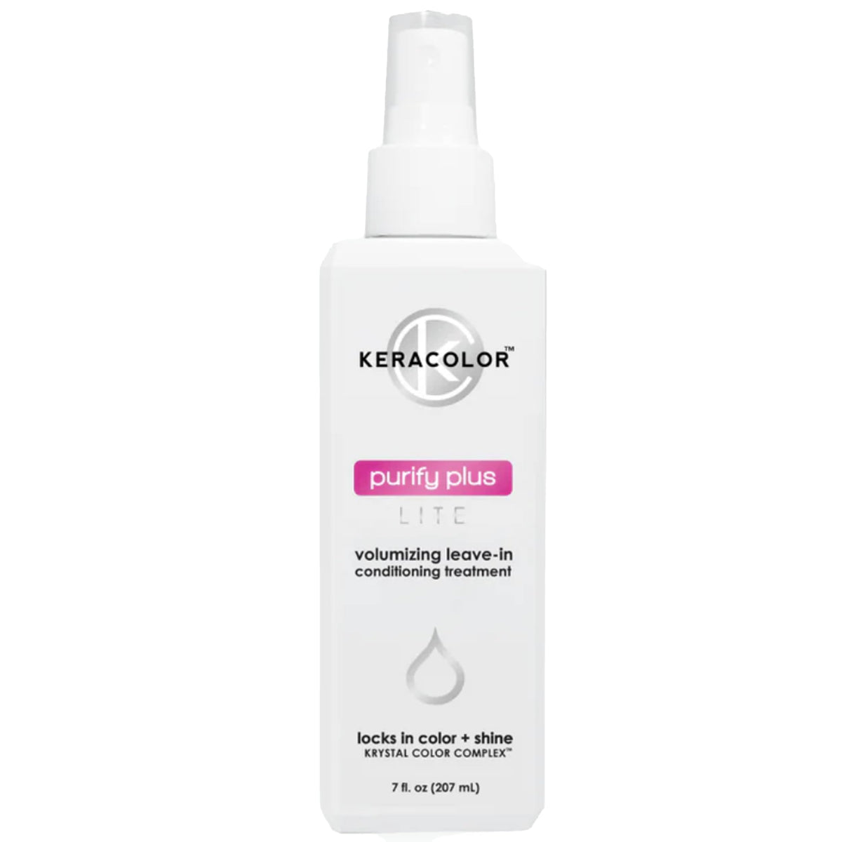 KERACOLOR Purify Plus Lite bottle front; shows mineral-neutralizing formula for fine hair.