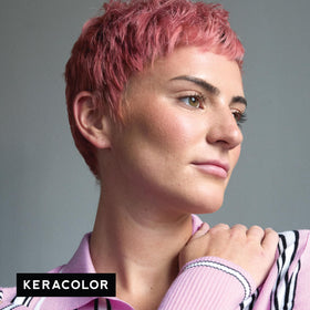 Rose Gold direct-dye cream deposits color while conditioning hair