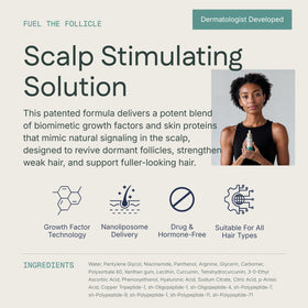KeraFactor precision dropper enables targeted, mess-free scalp treatment.
