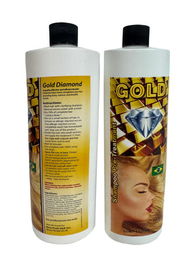 KERA FRUIT Gold Diamond Shampoo with rich lather for healthier-looking hair.