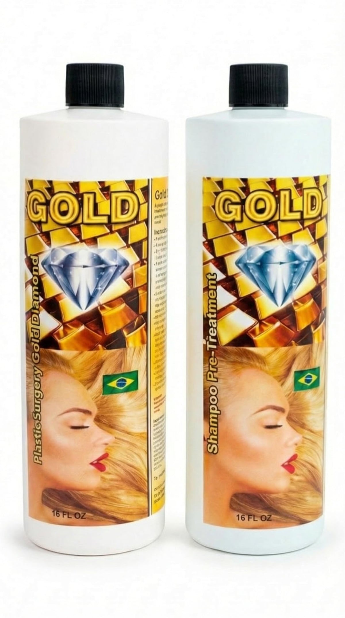 KERA FRUIT Hair Surgery Gold Diamond 16oz bottle for smooth, manageable hair.