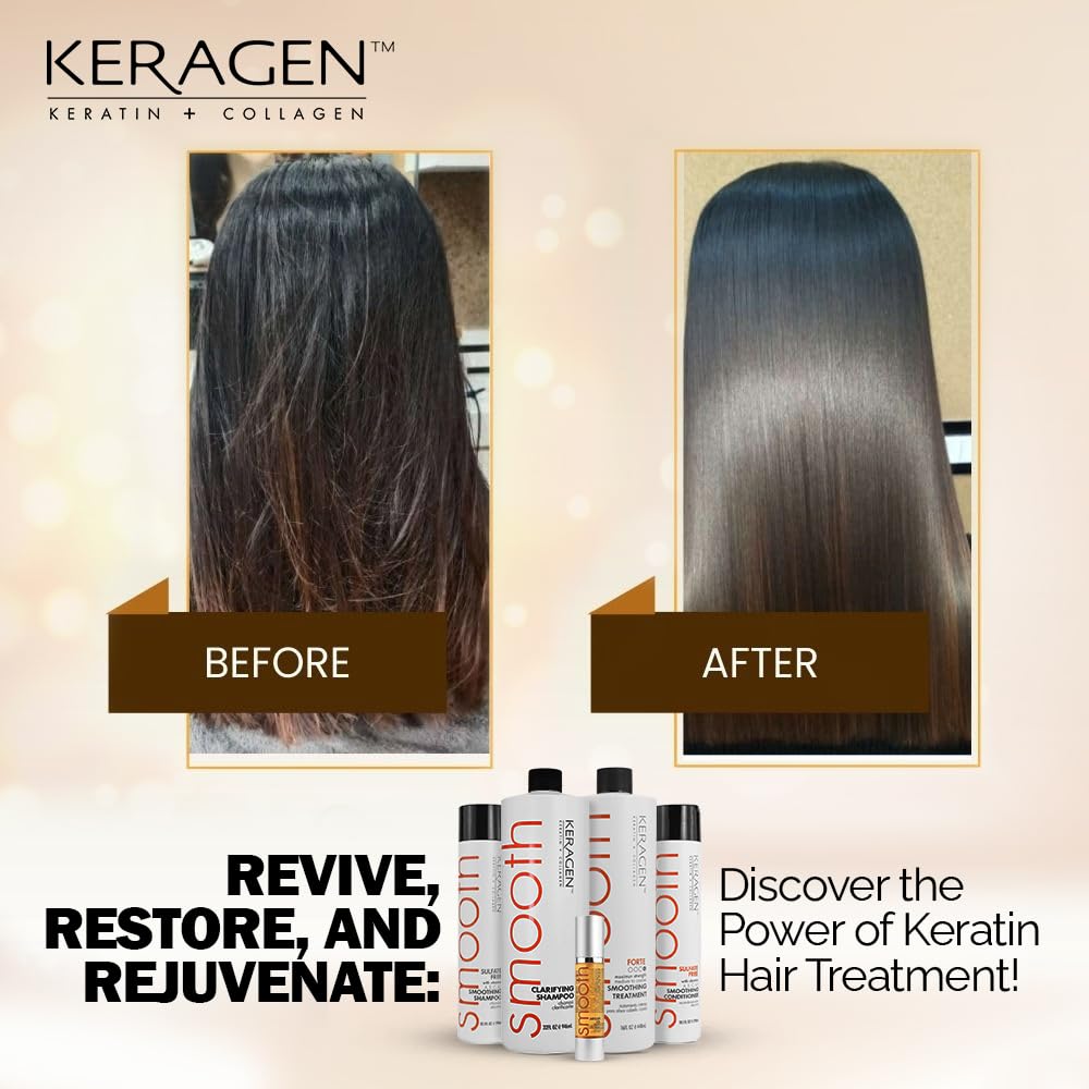 KERAGEN kit on a vanity with clean, organized styling products
