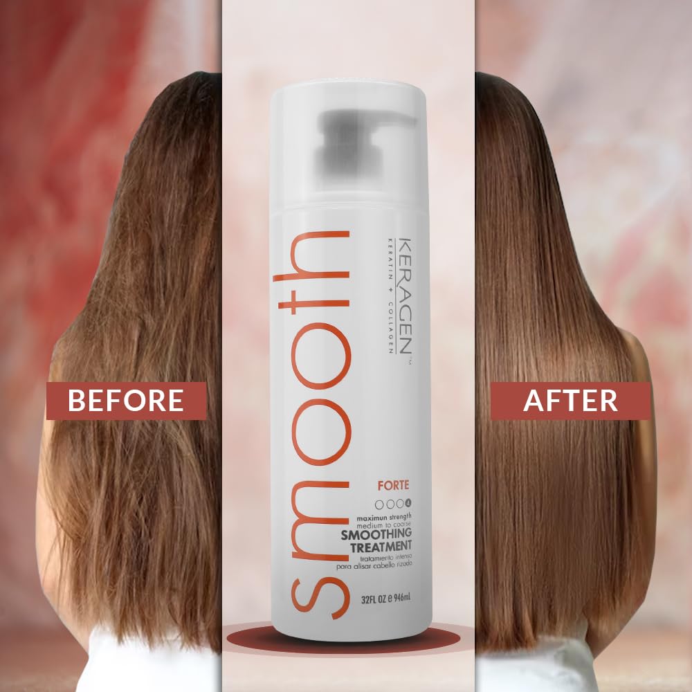 KERAGEN FORTE frizz elimination with smooth finish