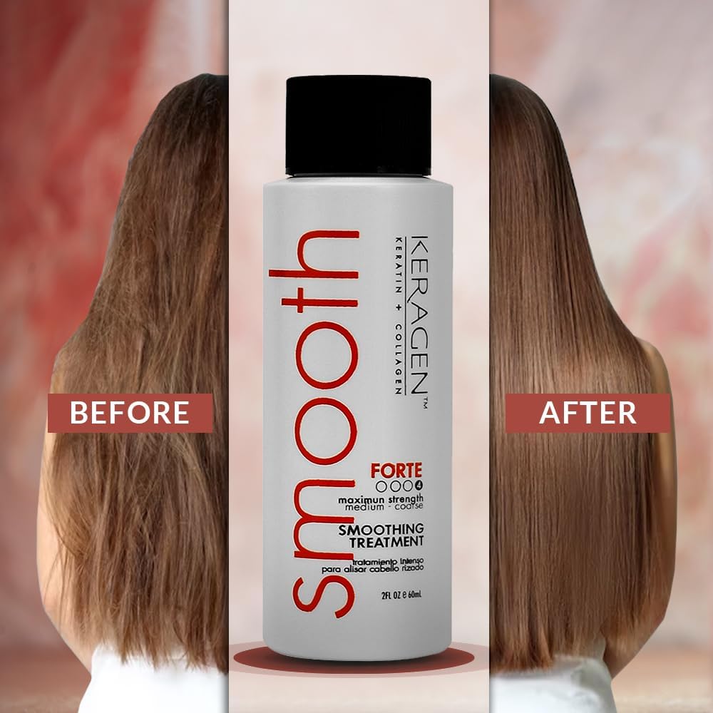 KERAGEN Forte salon station setup ready for professional smoothing service