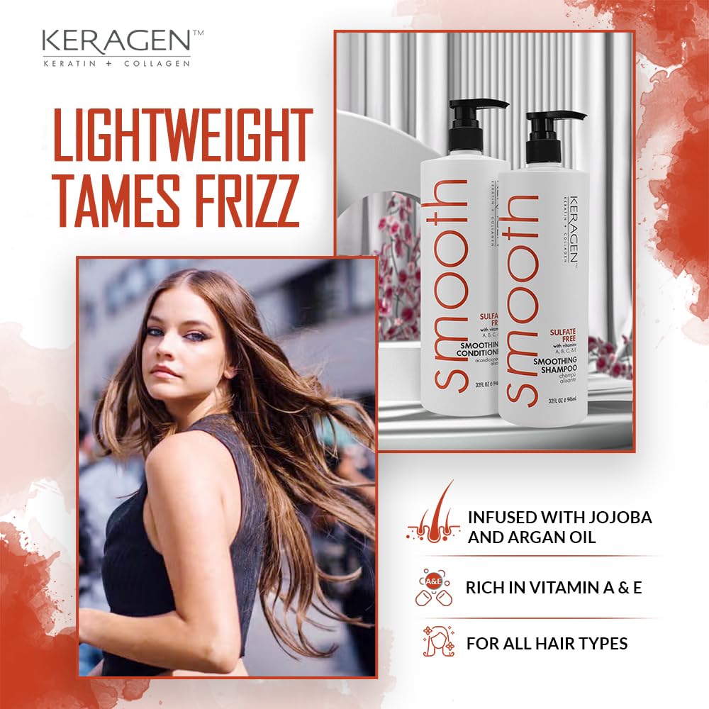 KERAGEN hair care shower routine scene captures deep conditioning for resilient, vibrant hair