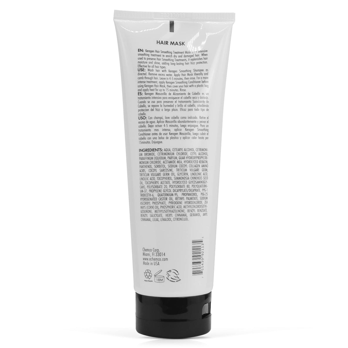 KERAGEN Hair Mask jar close-up highlighting cortex damage repair and nourishment