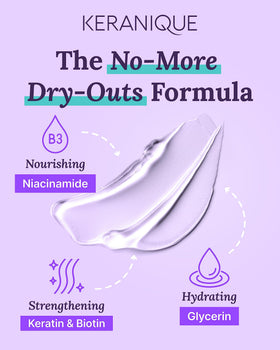 Keranique Deep Hydration Shampoo application foams smoothly for daily use.