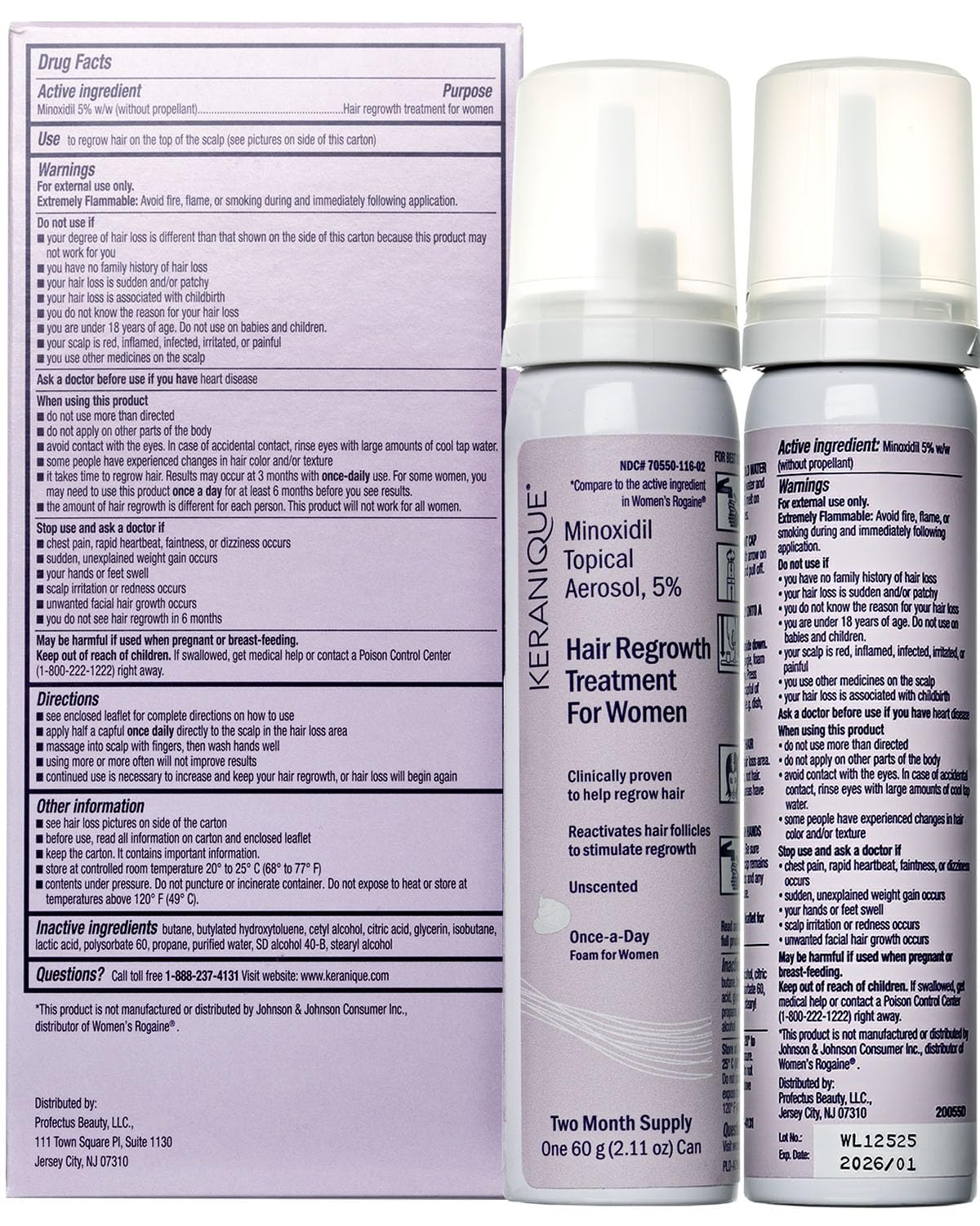 Keranique routine-ready image encouraging consistent use