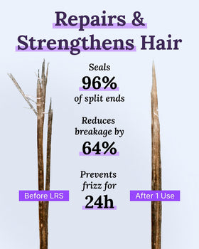 Keranique Lift & Repair Spray root volume shot highlights root lift.