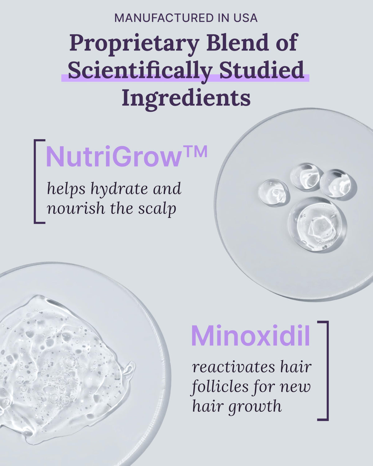Keranique Minoxidil Foam applied to scalp for targeted treatment
