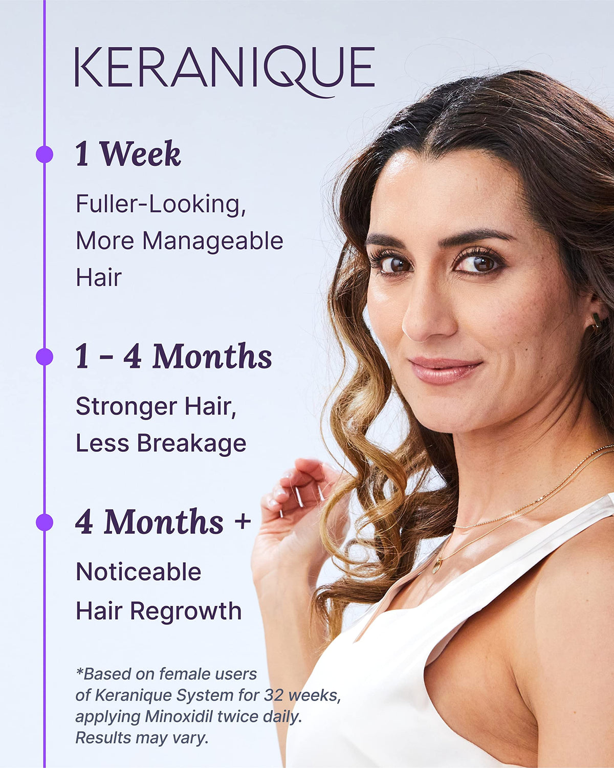 Keranique scalp application scene depicting gentle, focused treatment