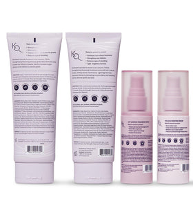 Keranique silky finish glow shot highlighting radiant, healthy-looking hair
