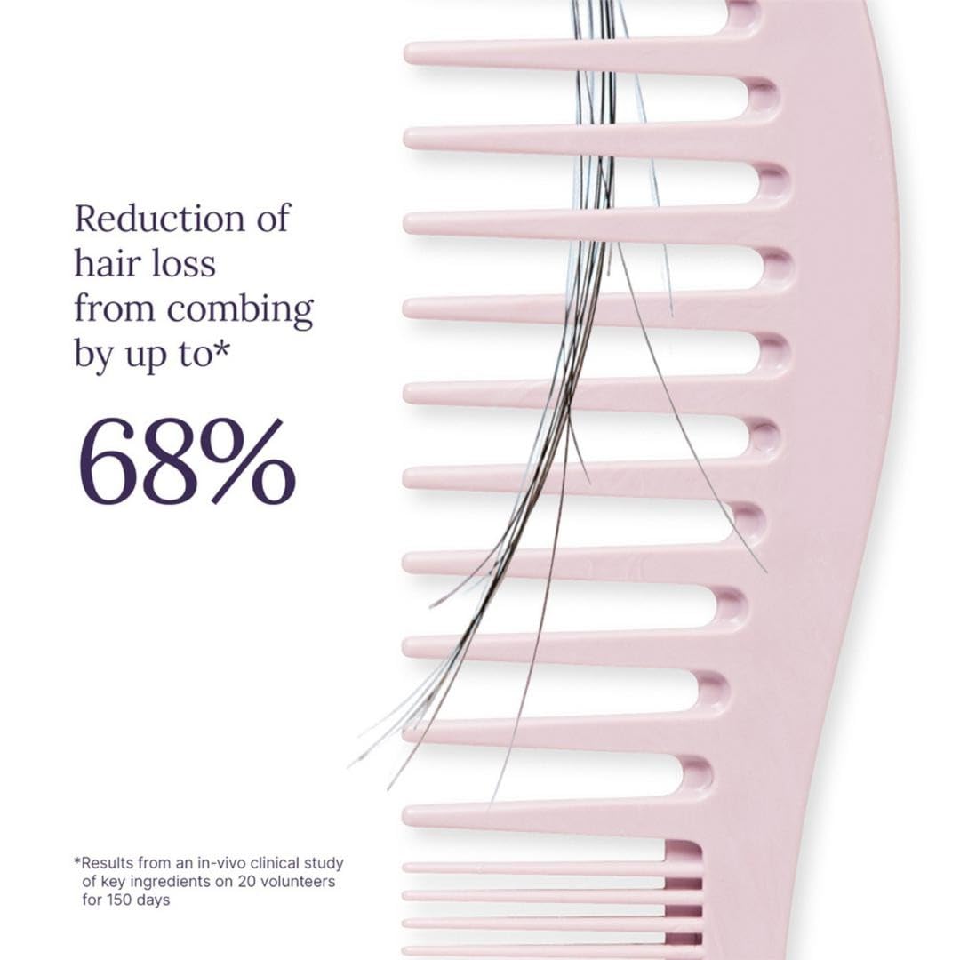 Keranique thicker-looking hair appearance after use; visible fullness in crown area.