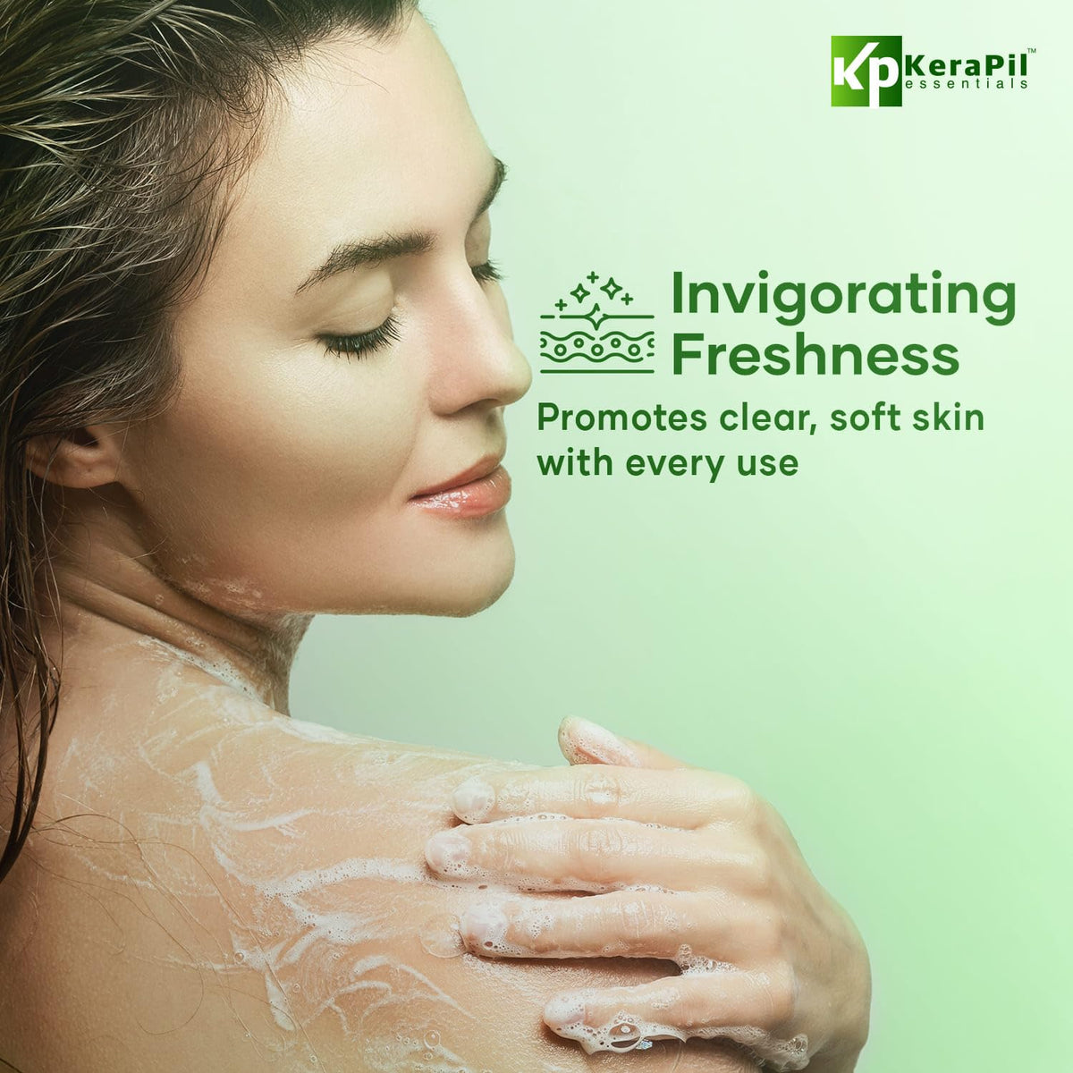 KERAPIL smooth skin after use arm shot demonstrates improved texture and softness