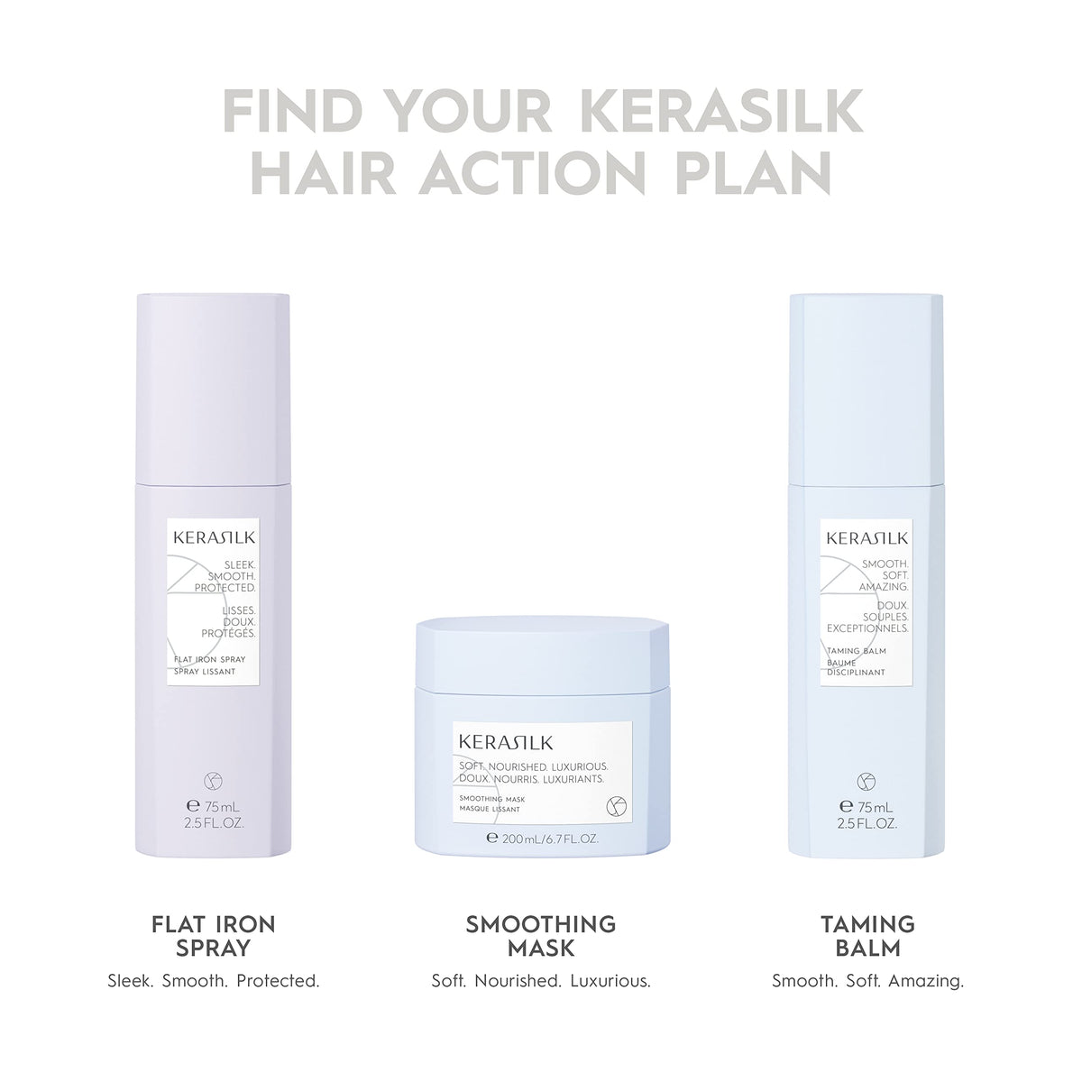 Kerasilk finishing cream vegan formula refin es all hair types