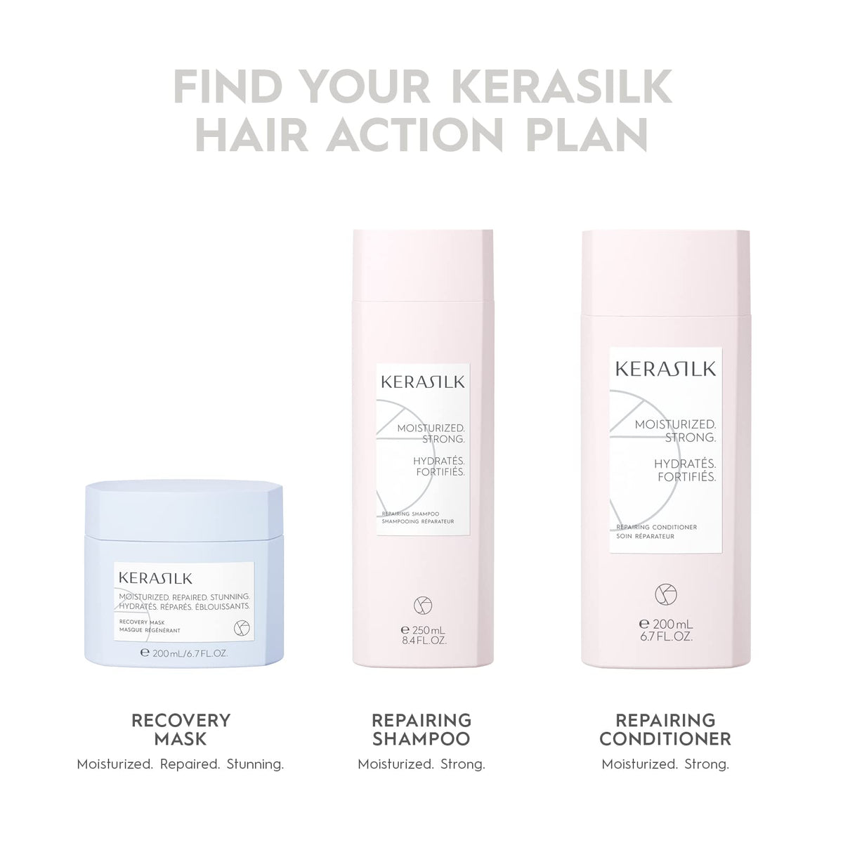 Kerasilk Repairing Spray heat protection icon illustrating shield against styling heat.