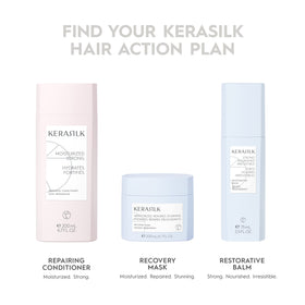 Kerasilk Repairing Shampoo sulfate-free label emphasizing gentle cleansing.