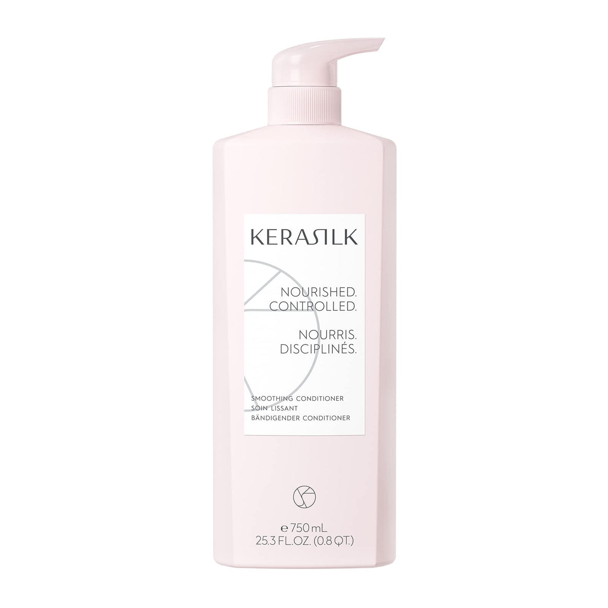 Kerasilk Smoothing Conditioner bottle offers rich nourishment for frizz-prone hair.