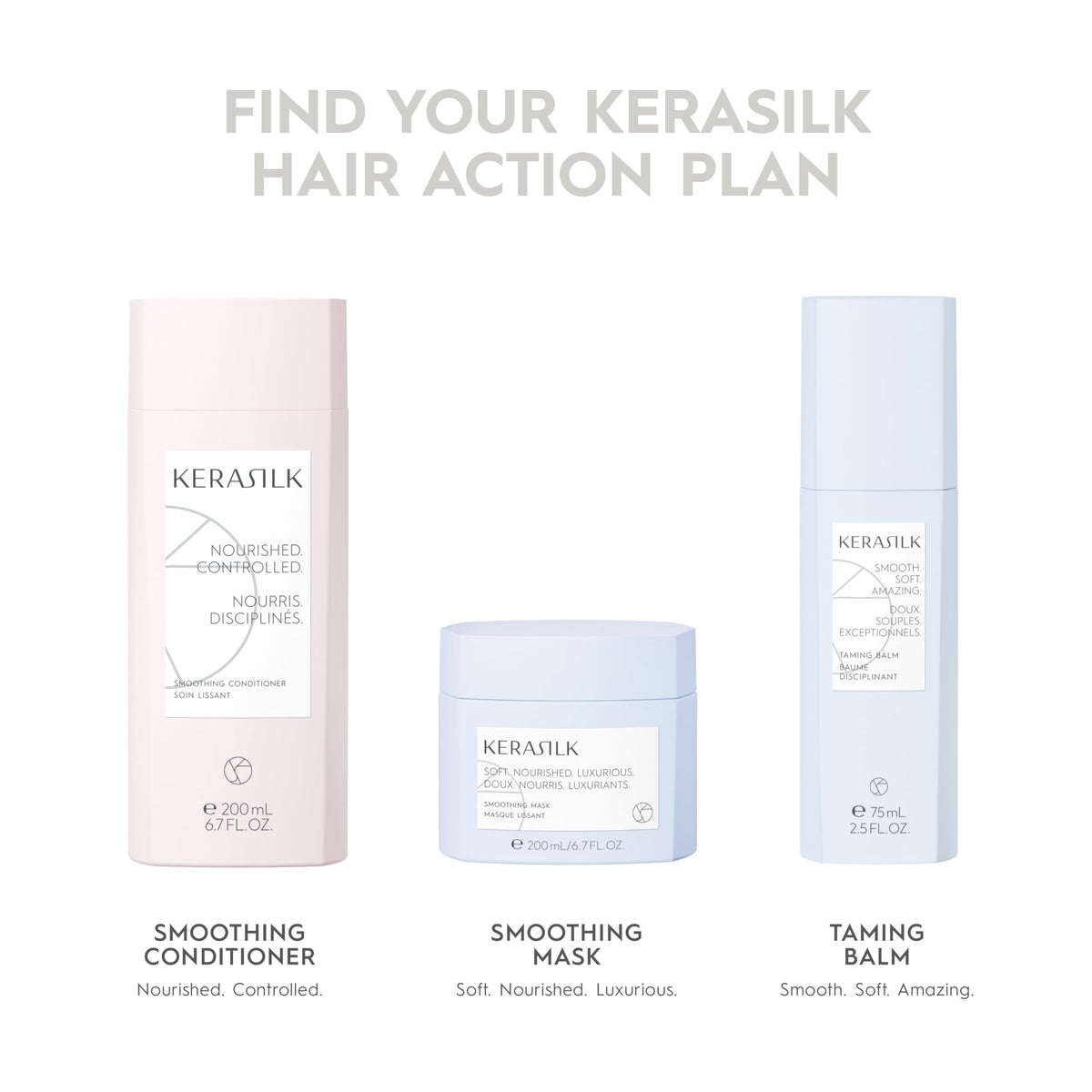 Kerasilk Smoothing Conditioner on shelf display signaling premium nourishment