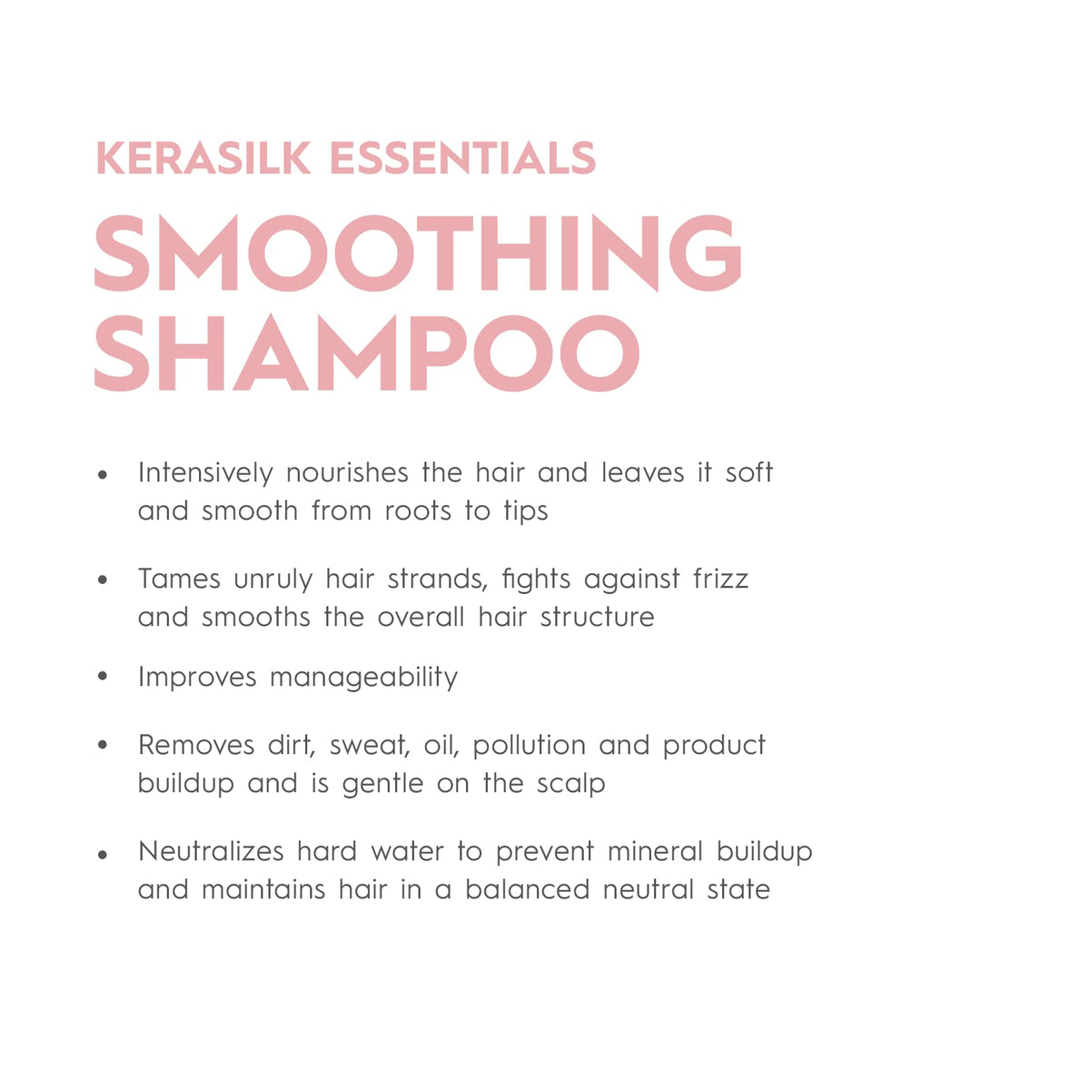 KERASILK Smoothing Shampoo foam lather close-up shows gentle cleansing
